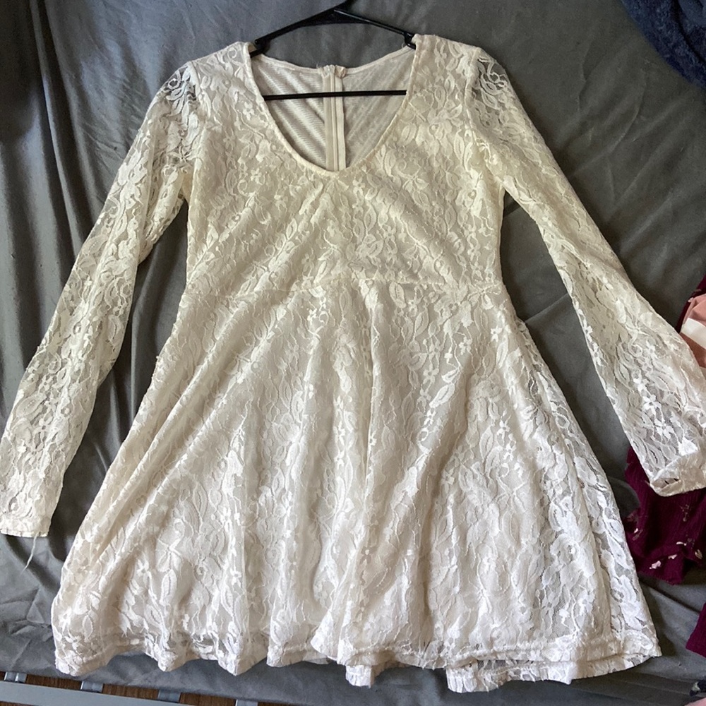 Sheer white dress
